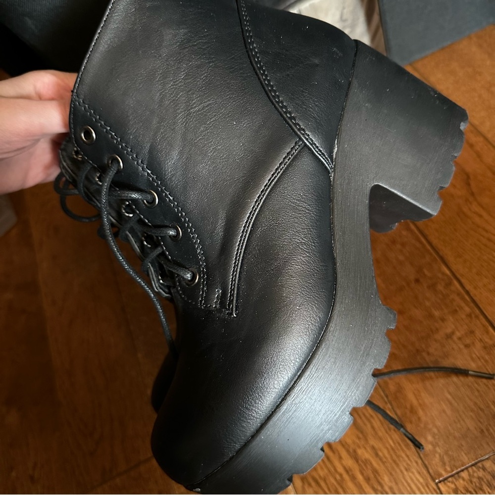 Chunky platform booties